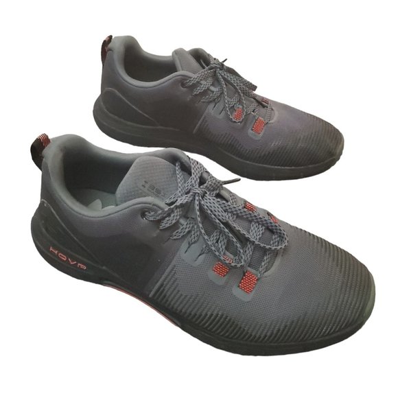 Under Armour HOVR Rise Mens Gray Black Red Size 9.5 Running Sneakers Shoes - Picture 3 of 6